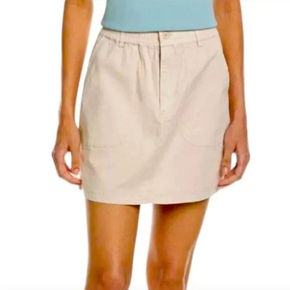 Women's Plus 3X NWT Michael Stars Monroe Mini Skirt in Cement